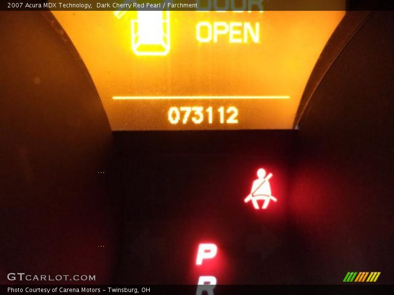 Dark Cherry Red Pearl / Parchment 2007 Acura MDX Technology