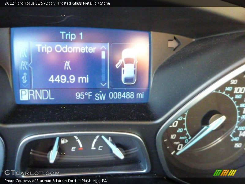 Frosted Glass Metallic / Stone 2012 Ford Focus SE 5-Door
