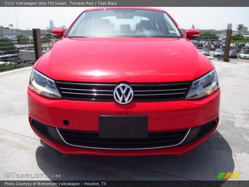 Tornado Red / Titan Black 2013 Volkswagen Jetta TDI Sedan