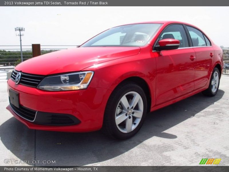 Tornado Red / Titan Black 2013 Volkswagen Jetta TDI Sedan