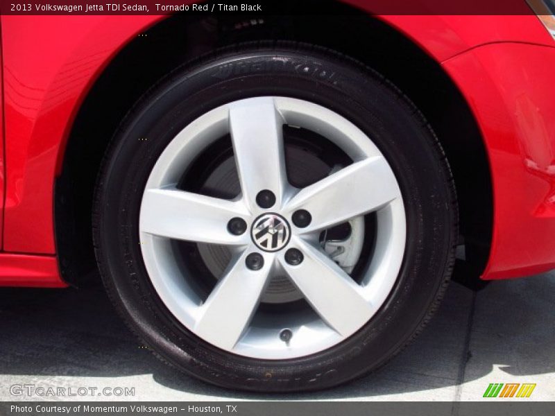 Tornado Red / Titan Black 2013 Volkswagen Jetta TDI Sedan