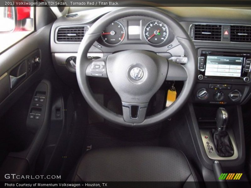 Tornado Red / Titan Black 2013 Volkswagen Jetta TDI Sedan