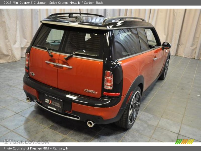 Spice Orange Metallic / Carbon Black 2013 Mini Cooper S Clubman