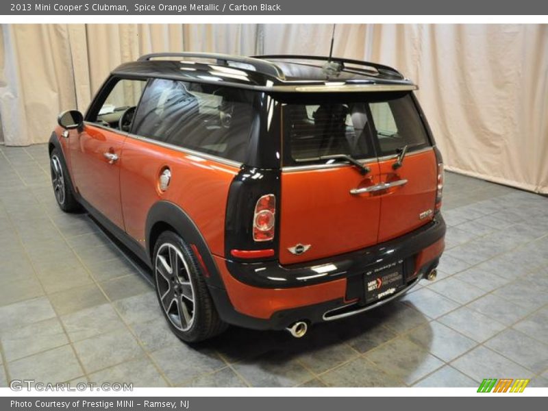 Spice Orange Metallic / Carbon Black 2013 Mini Cooper S Clubman