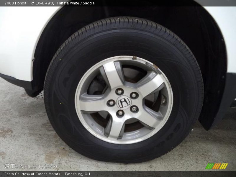 Taffeta White / Saddle 2008 Honda Pilot EX-L 4WD