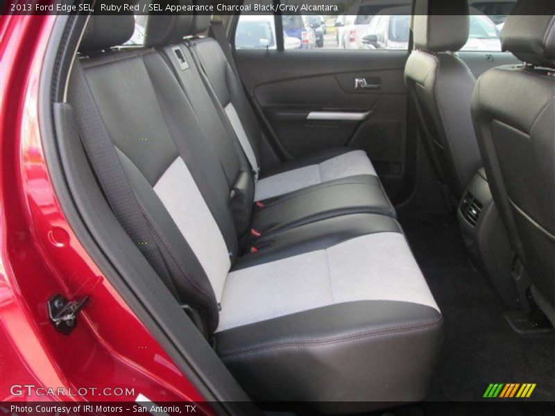 Ruby Red / SEL Appearance Charcoal Black/Gray Alcantara 2013 Ford Edge SEL