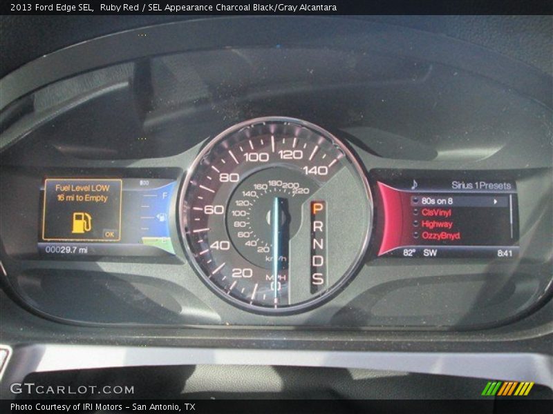 Ruby Red / SEL Appearance Charcoal Black/Gray Alcantara 2013 Ford Edge SEL