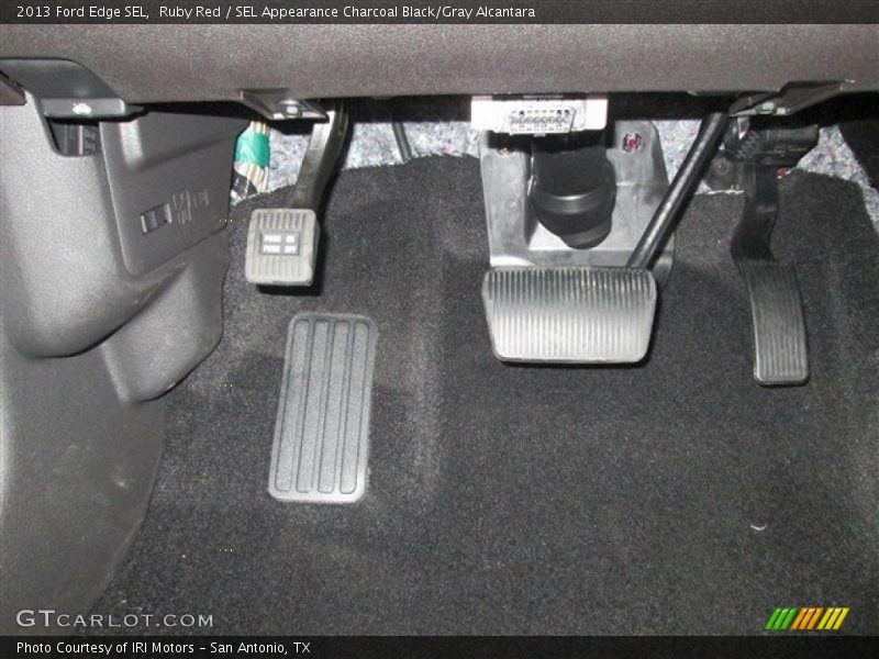 Ruby Red / SEL Appearance Charcoal Black/Gray Alcantara 2013 Ford Edge SEL