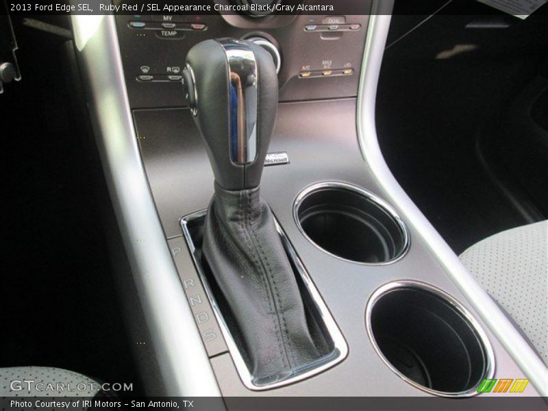 Ruby Red / SEL Appearance Charcoal Black/Gray Alcantara 2013 Ford Edge SEL