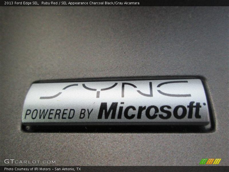 Ruby Red / SEL Appearance Charcoal Black/Gray Alcantara 2013 Ford Edge SEL