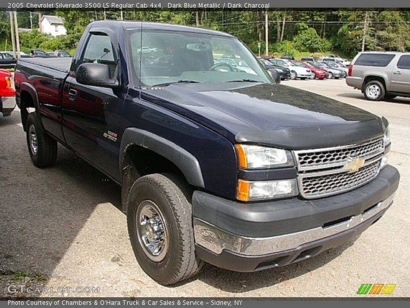 Dark Blue Metallic / Dark Charcoal 2005 Chevrolet Silverado 3500 LS Regular Cab 4x4