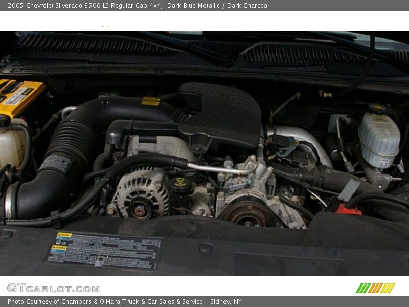 Dark Blue Metallic / Dark Charcoal 2005 Chevrolet Silverado 3500 LS Regular Cab 4x4