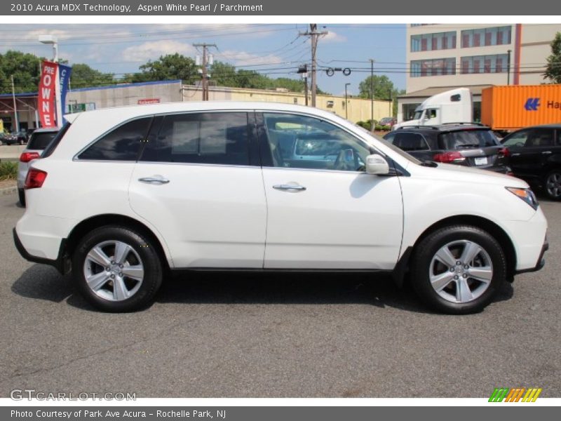 Aspen White Pearl / Parchment 2010 Acura MDX Technology
