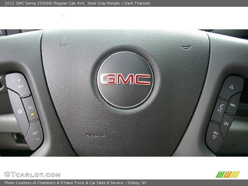 Steel Gray Metallic / Dark Titanium 2013 GMC Sierra 2500HD Regular Cab 4x4