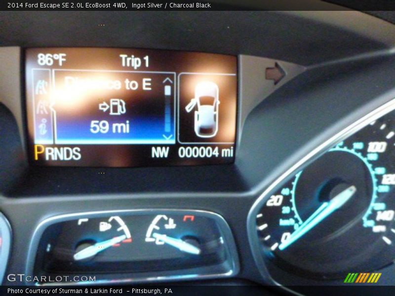 Ingot Silver / Charcoal Black 2014 Ford Escape SE 2.0L EcoBoost 4WD