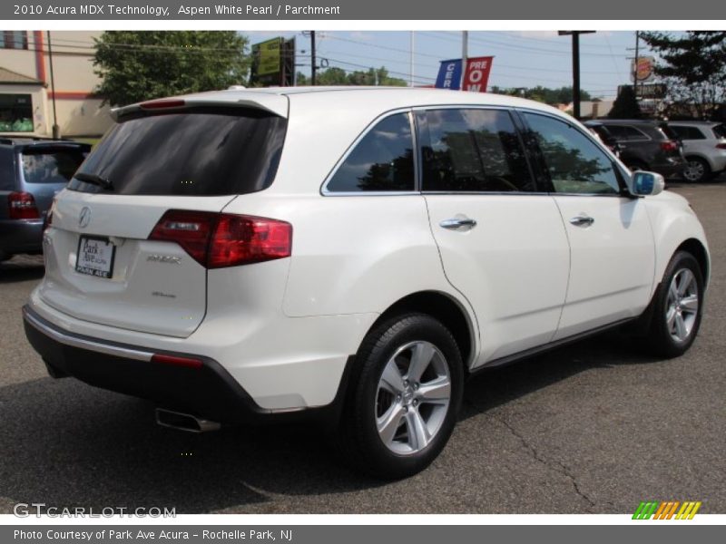 Aspen White Pearl / Parchment 2010 Acura MDX Technology