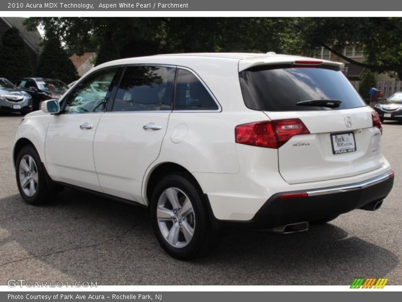 Aspen White Pearl / Parchment 2010 Acura MDX Technology
