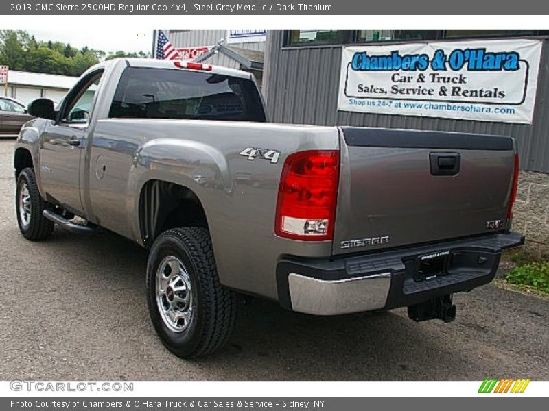 Steel Gray Metallic / Dark Titanium 2013 GMC Sierra 2500HD Regular Cab 4x4