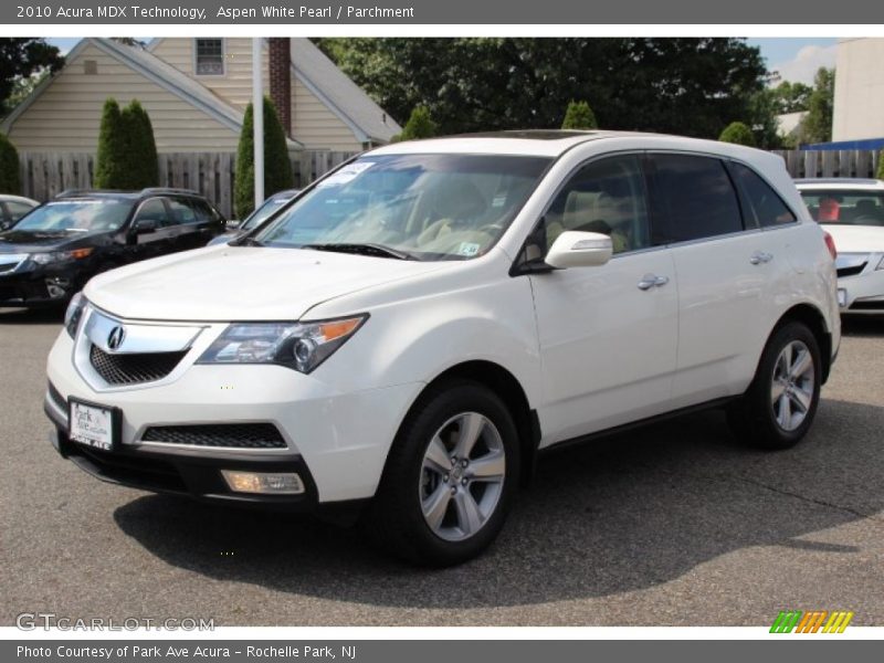Aspen White Pearl / Parchment 2010 Acura MDX Technology