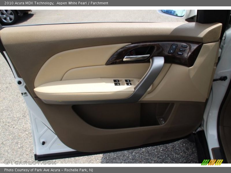 Aspen White Pearl / Parchment 2010 Acura MDX Technology