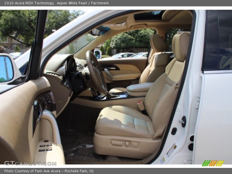 Aspen White Pearl / Parchment 2010 Acura MDX Technology