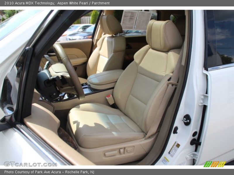 Aspen White Pearl / Parchment 2010 Acura MDX Technology