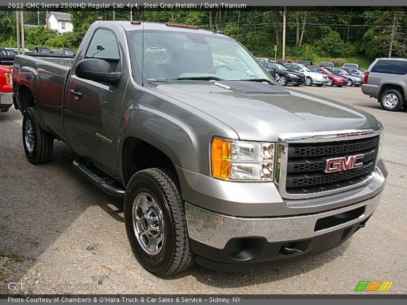 Steel Gray Metallic / Dark Titanium 2013 GMC Sierra 2500HD Regular Cab 4x4