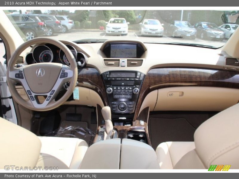 Aspen White Pearl / Parchment 2010 Acura MDX Technology