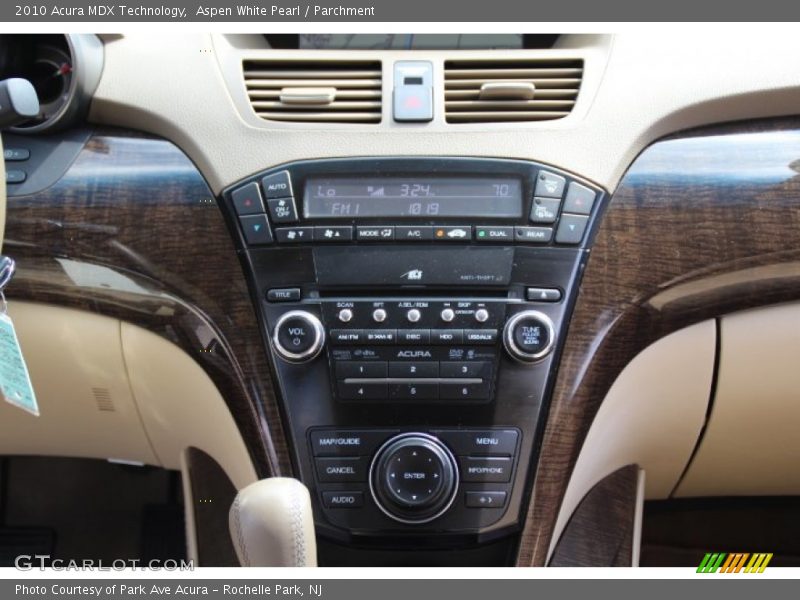 Aspen White Pearl / Parchment 2010 Acura MDX Technology