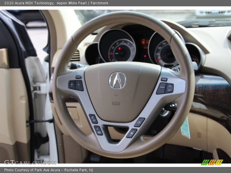 Aspen White Pearl / Parchment 2010 Acura MDX Technology