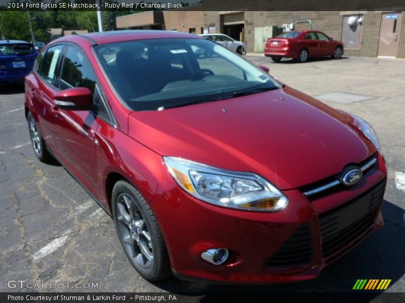 Ruby Red / Charcoal Black 2014 Ford Focus SE Hatchback