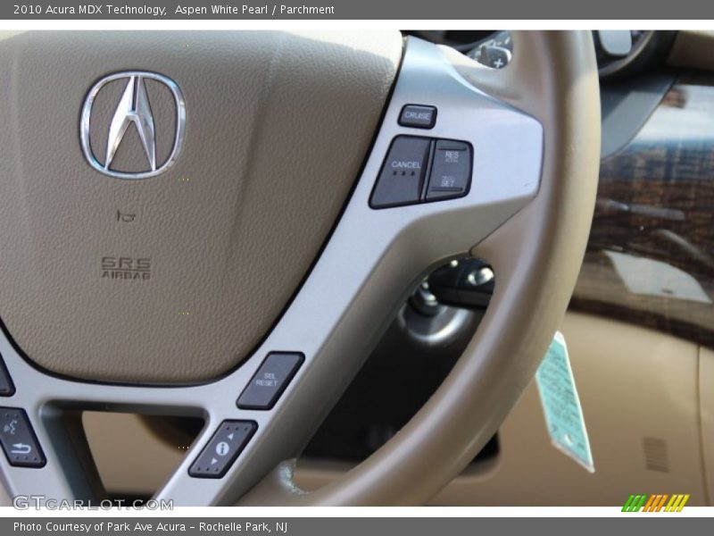 Aspen White Pearl / Parchment 2010 Acura MDX Technology