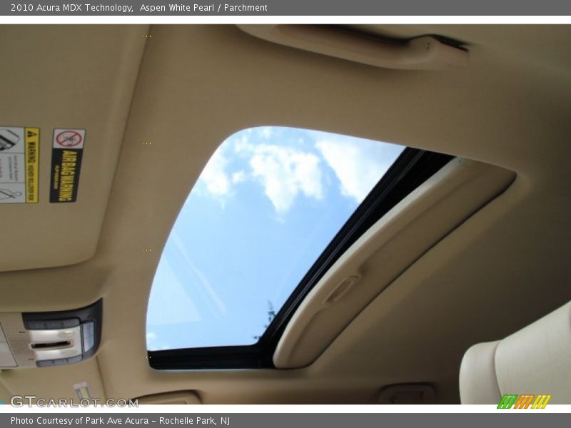 Aspen White Pearl / Parchment 2010 Acura MDX Technology