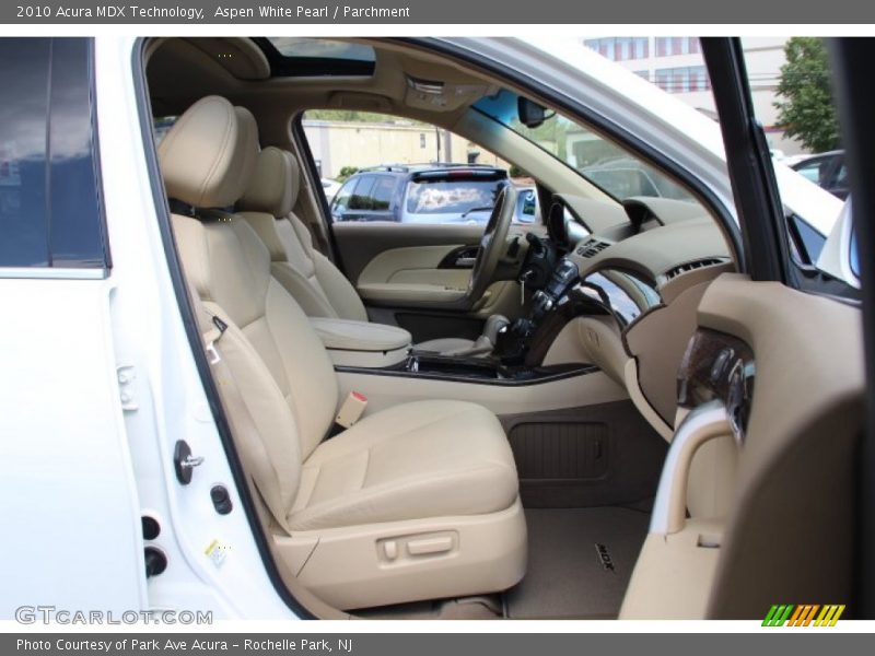 Aspen White Pearl / Parchment 2010 Acura MDX Technology