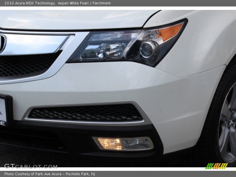 Aspen White Pearl / Parchment 2010 Acura MDX Technology