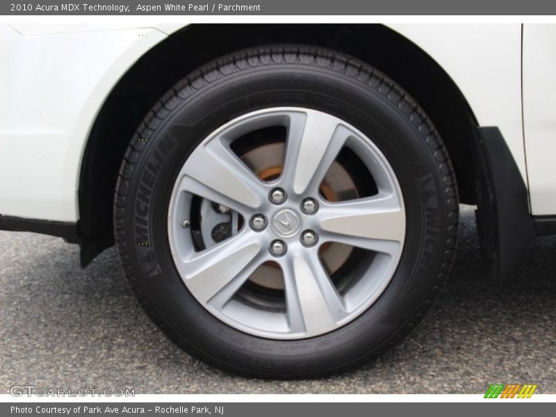 Aspen White Pearl / Parchment 2010 Acura MDX Technology