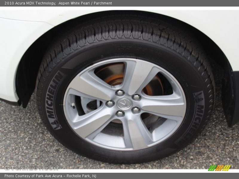 Aspen White Pearl / Parchment 2010 Acura MDX Technology