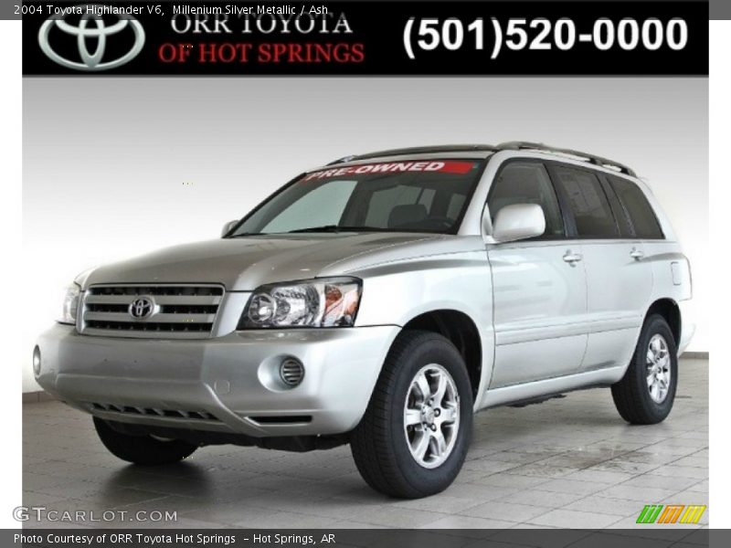 Millenium Silver Metallic / Ash 2004 Toyota Highlander V6