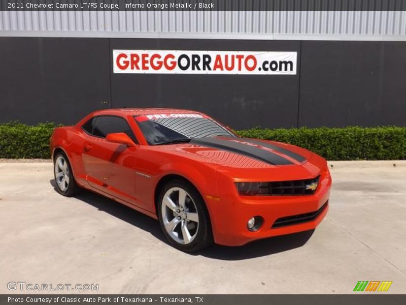 Inferno Orange Metallic / Black 2011 Chevrolet Camaro LT/RS Coupe