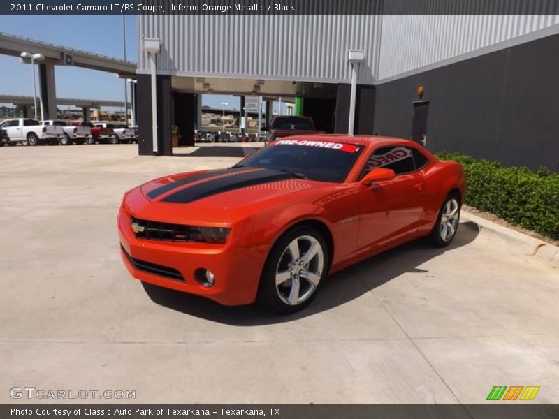 Inferno Orange Metallic / Black 2011 Chevrolet Camaro LT/RS Coupe