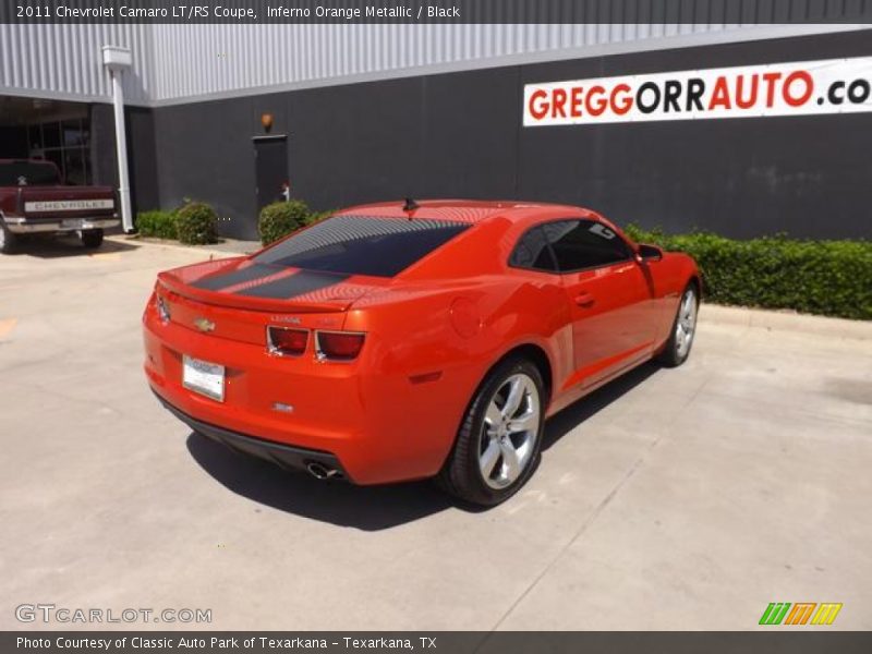 Inferno Orange Metallic / Black 2011 Chevrolet Camaro LT/RS Coupe