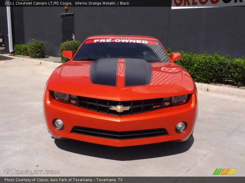 Inferno Orange Metallic / Black 2011 Chevrolet Camaro LT/RS Coupe