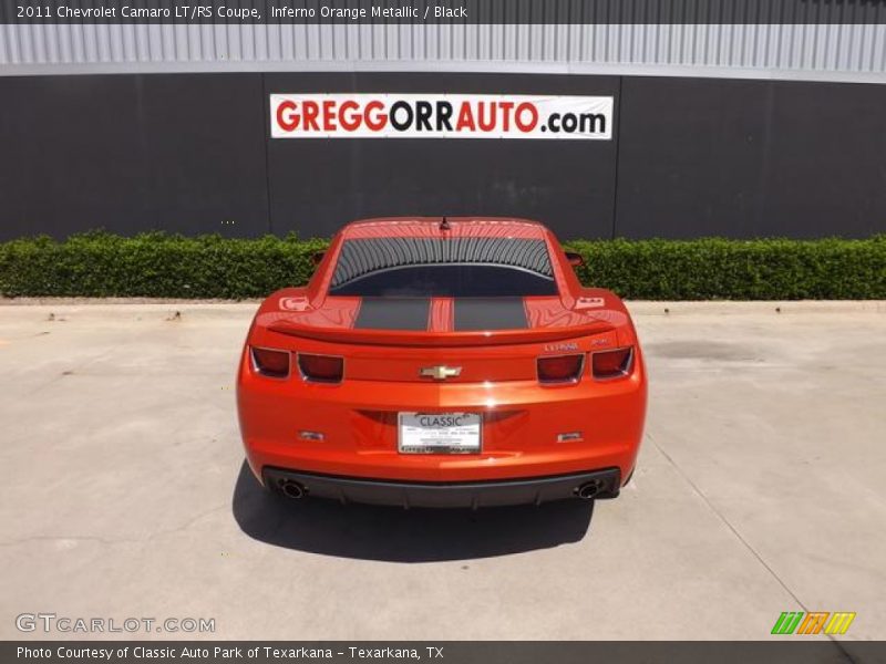 Inferno Orange Metallic / Black 2011 Chevrolet Camaro LT/RS Coupe