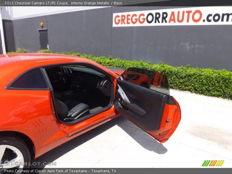Inferno Orange Metallic / Black 2011 Chevrolet Camaro LT/RS Coupe