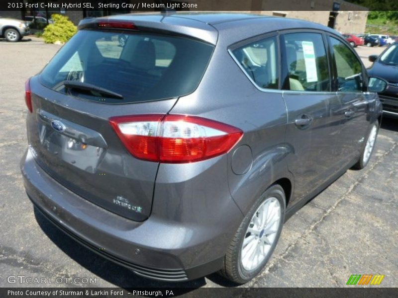 Sterling Gray / Medium Light Stone 2013 Ford C-Max Hybrid SEL