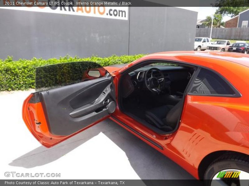 Inferno Orange Metallic / Black 2011 Chevrolet Camaro LT/RS Coupe