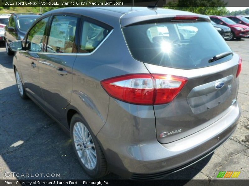 Sterling Gray / Medium Light Stone 2013 Ford C-Max Hybrid SEL