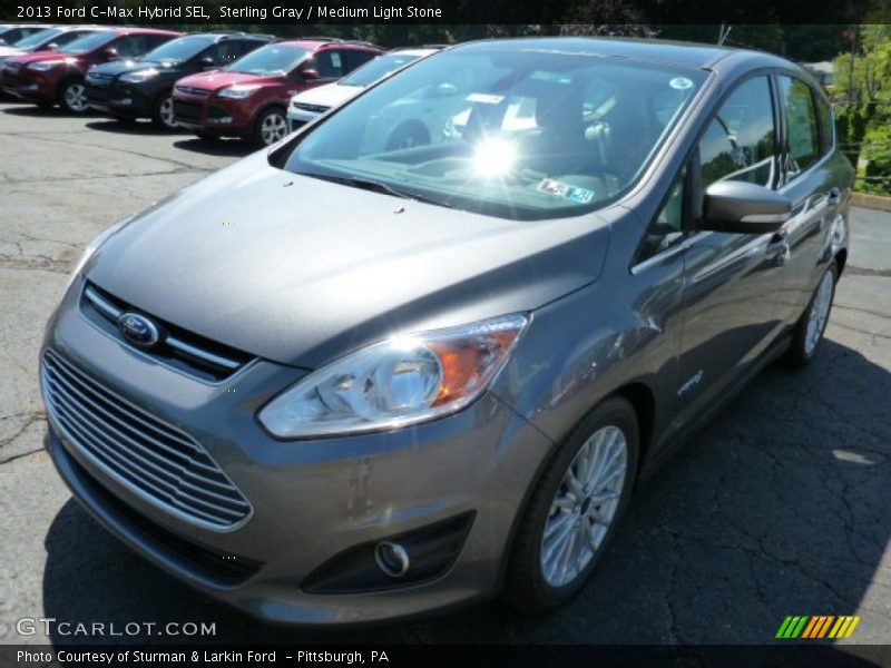Sterling Gray / Medium Light Stone 2013 Ford C-Max Hybrid SEL