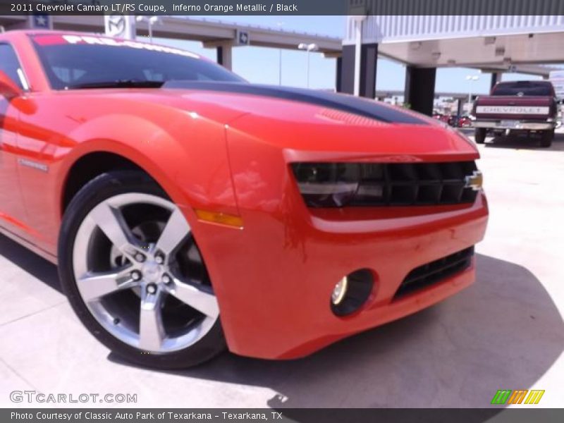 Inferno Orange Metallic / Black 2011 Chevrolet Camaro LT/RS Coupe