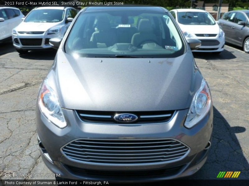 Sterling Gray / Medium Light Stone 2013 Ford C-Max Hybrid SEL